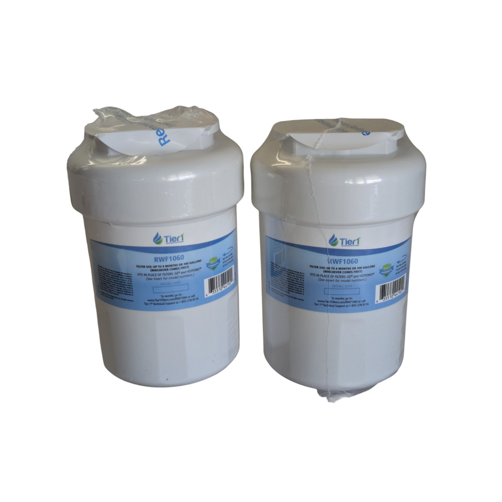 Tier1 RWF1060 Fridge Water Filter Set of 2 New Fits GE MWF SmartWater MWFP GWF